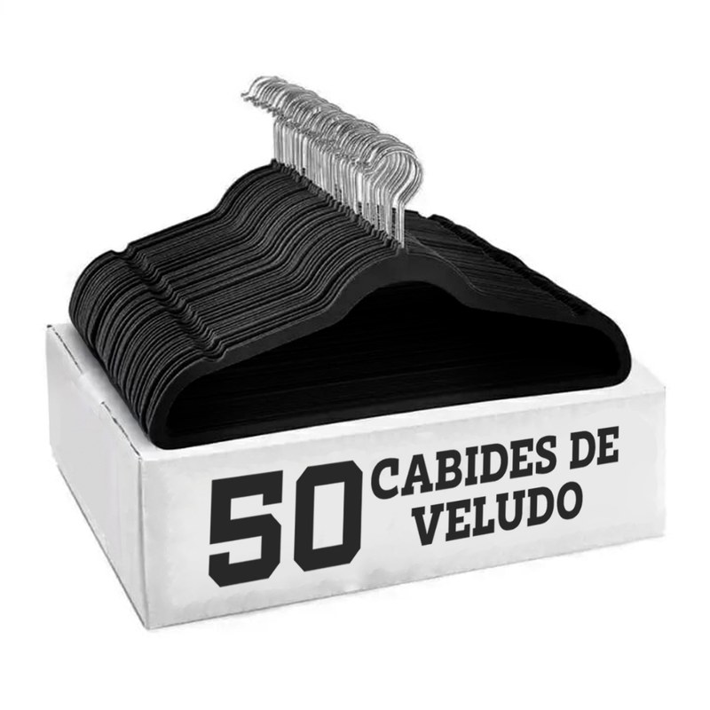 Kit Cabides de Veludo Antiderrapantes Ultrafinos para Armário