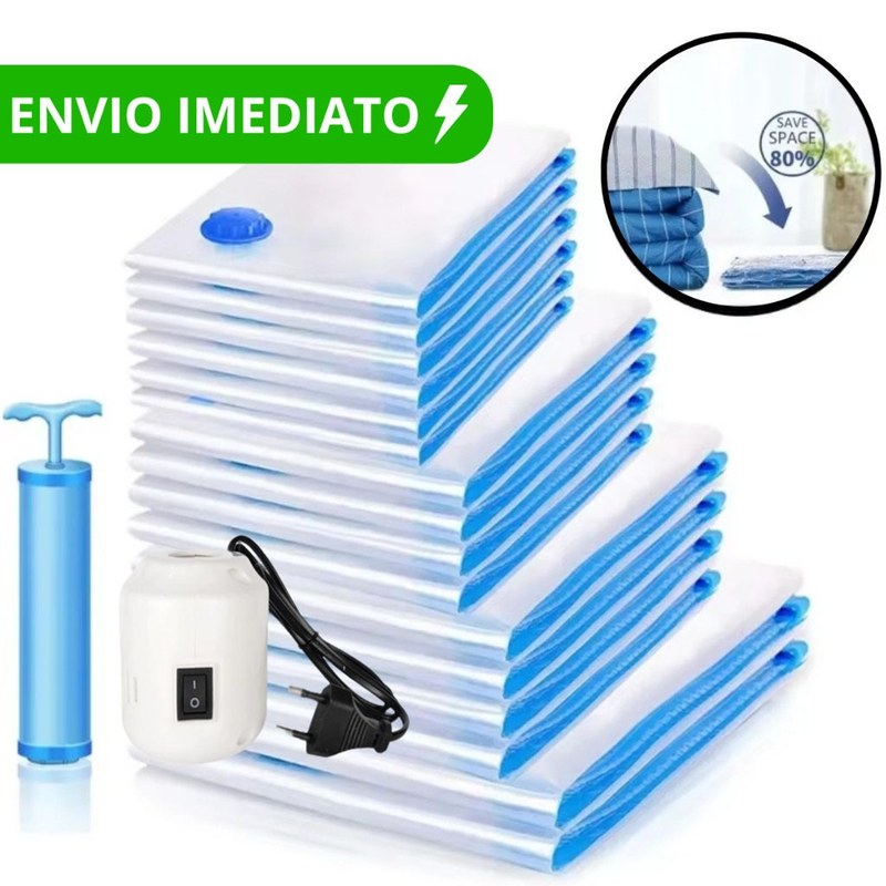 Kit Sacos Organizadores a Vácuo para Edredom e Cobertores