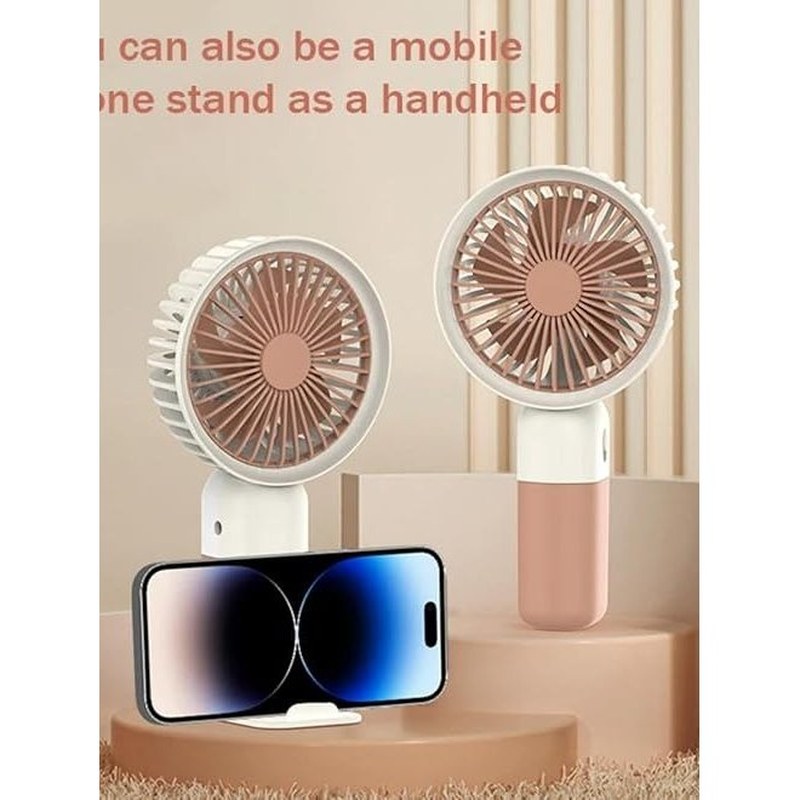 Mini Ventilador Portátil Silencioso de Mesa Recarregável USB