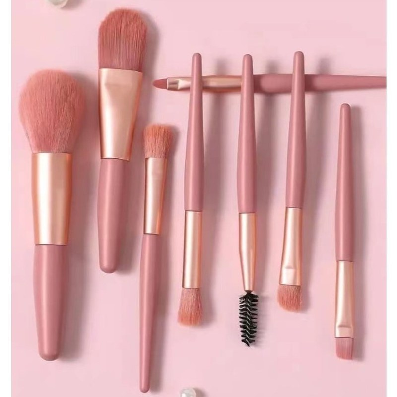 Kit de Pincéis de Maquiagem com Cerdas Macias para Rosto e Olhos