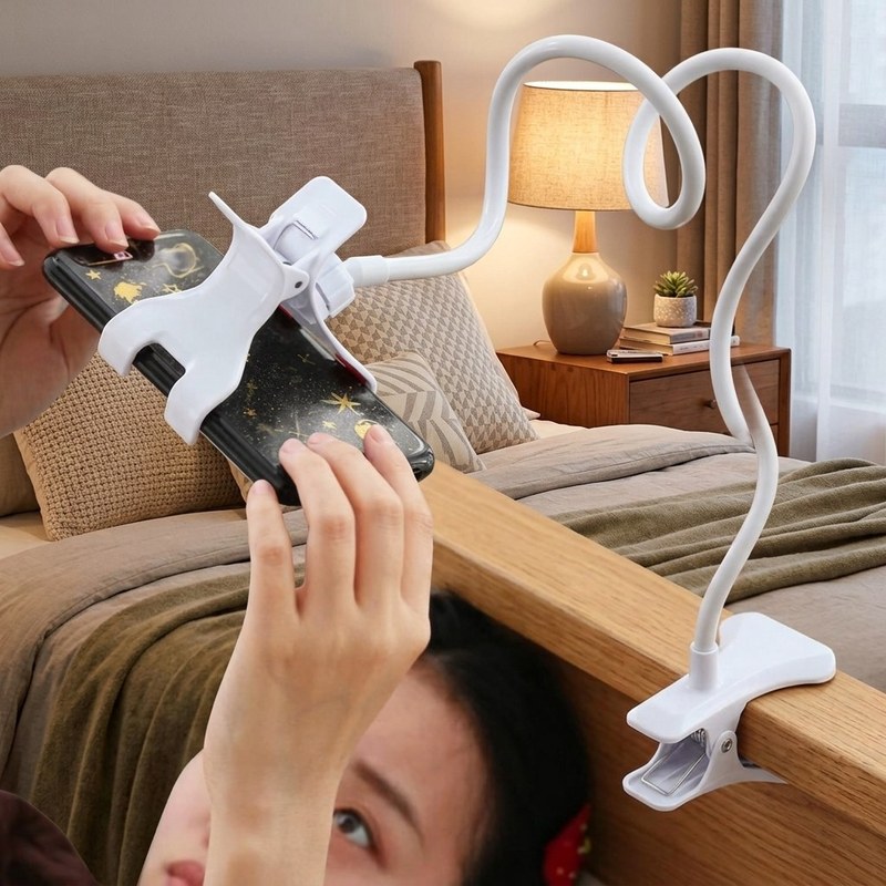 Suporte de Mesa Dobrável e Ajustável para Celular e Tablet