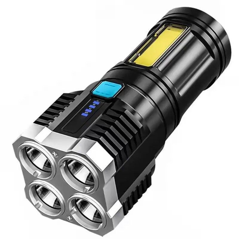 Lanterna LED Recarregável por USB com Ajuste de Foco