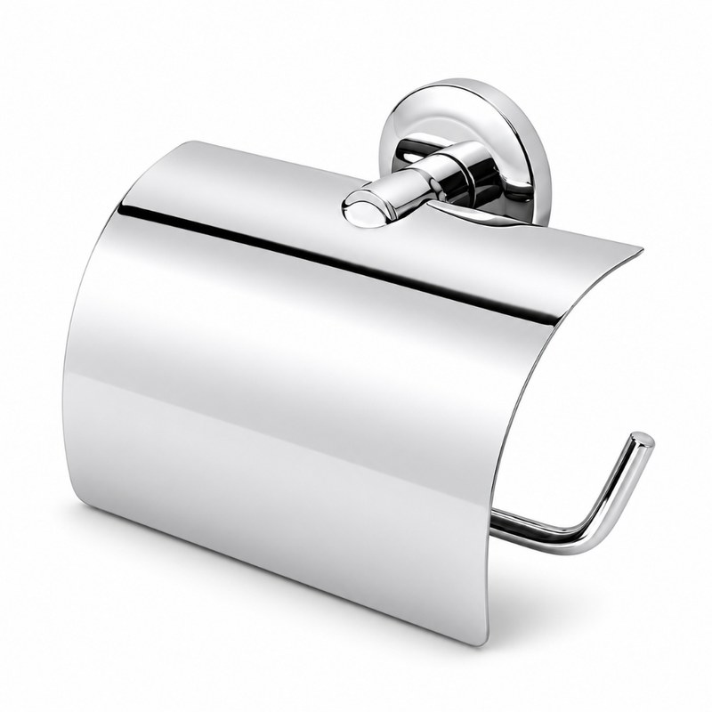 Suporte Porta-Papel Higiênico de Parede em Aço Inox sem Furo