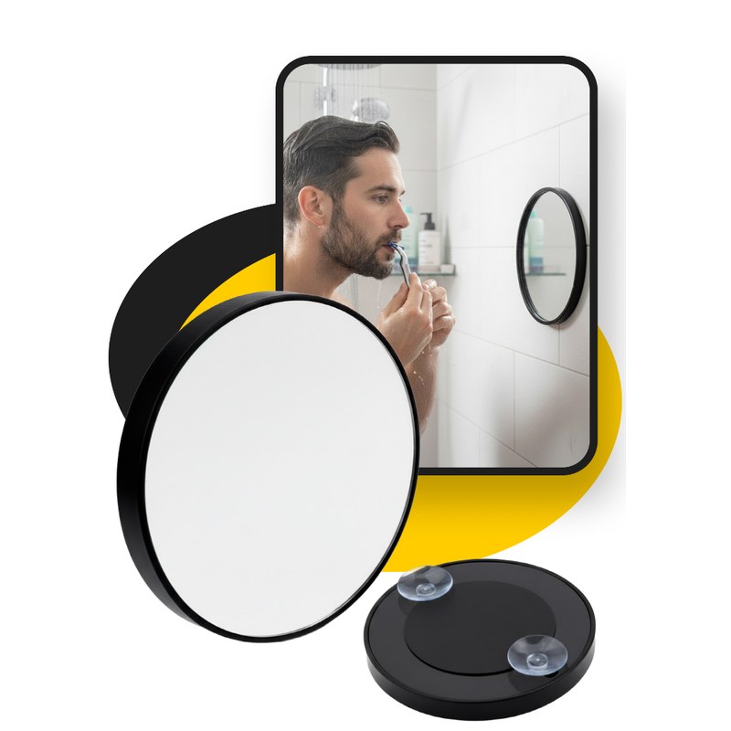 Espelho Compacto de Maquiagem e Cuidados Faciais