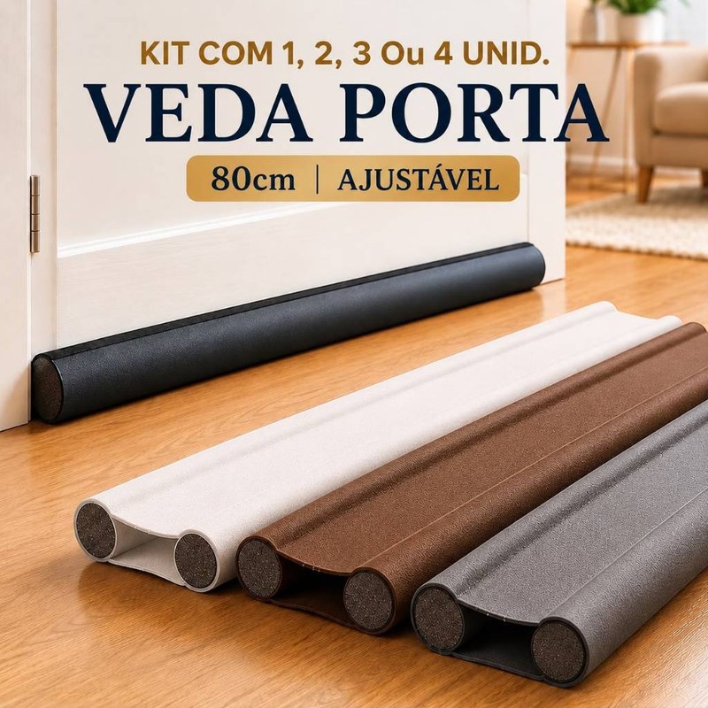 Protetor Veda-Porta Impermeável contra Poeira, Vento e Insetos