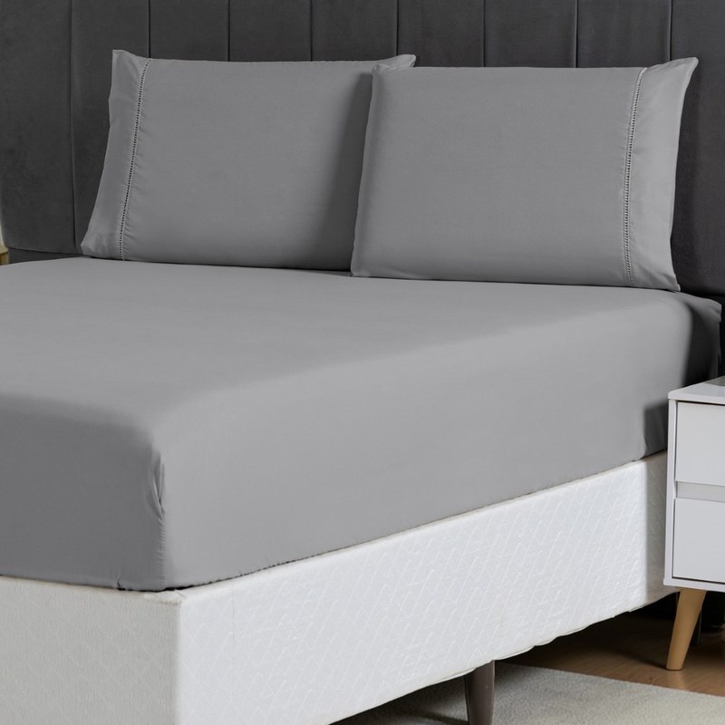Jogo de Cama e Lençol com Elástico Macio e Fronhas