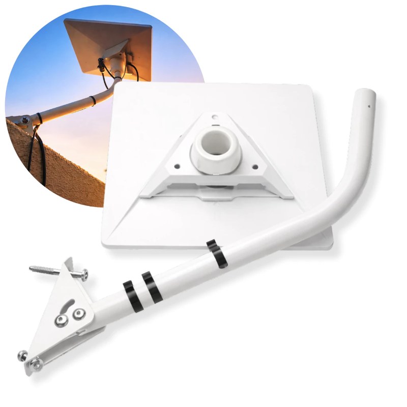 Suporte Reforçado de Fixação e Transporte para Antena Starlink Mini